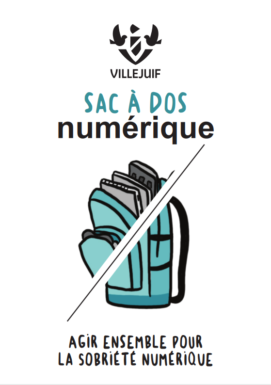 Illustration : Sac à dos numérique - Agir ensemble pour la sobriété numérique